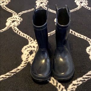 Navy Blue Sea Dog Kids Rain Boots Size 10